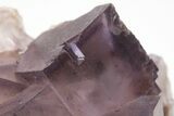 Purple Cubic Fluorite With Fluorescent Phantoms - Cave-In-Rock #208829-3